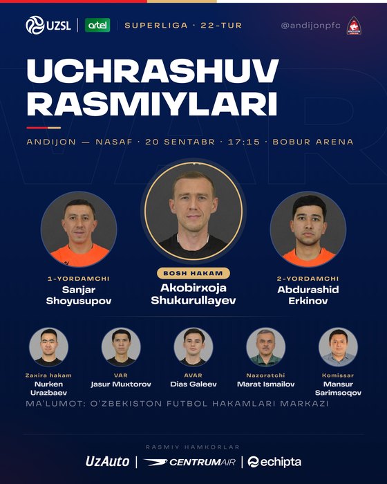 Uchrashuv rasmiylari — 15-sentabr, 2026