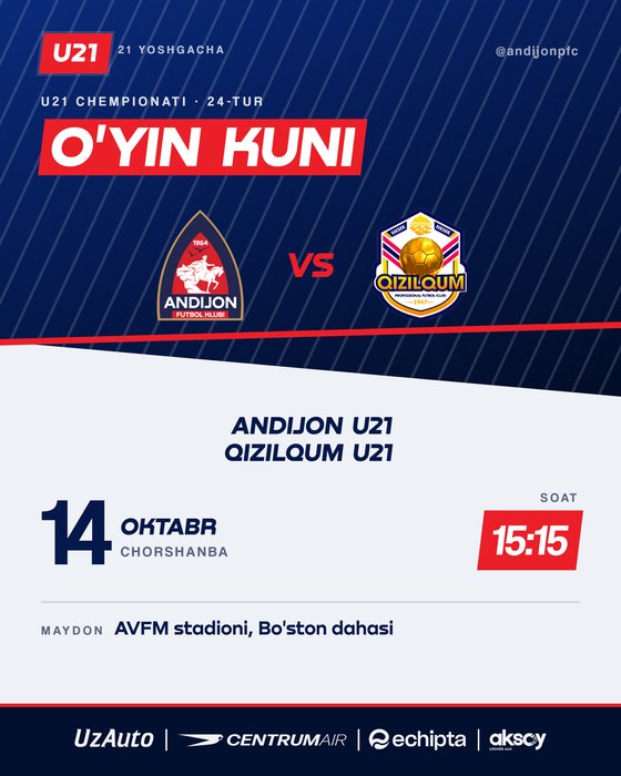 MATCHDAY — 14-oktabr, 2026