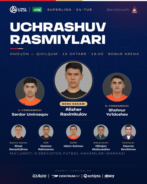 Uchrashuv rasmiylari — 15-oktabr, 2026