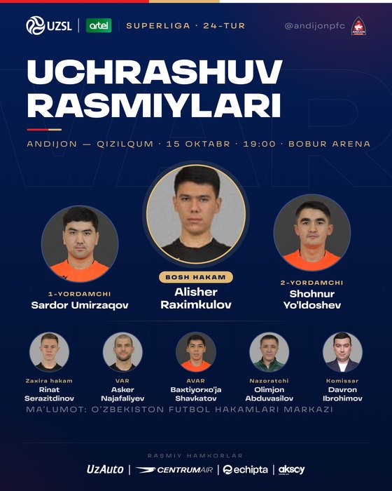 Uchrashuv rasmiylari — 15-oktabr, 2026