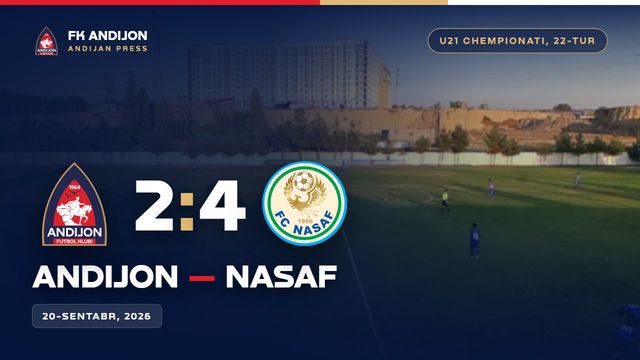 U 21 CHEMPIONATI ANDIJON-NASAF